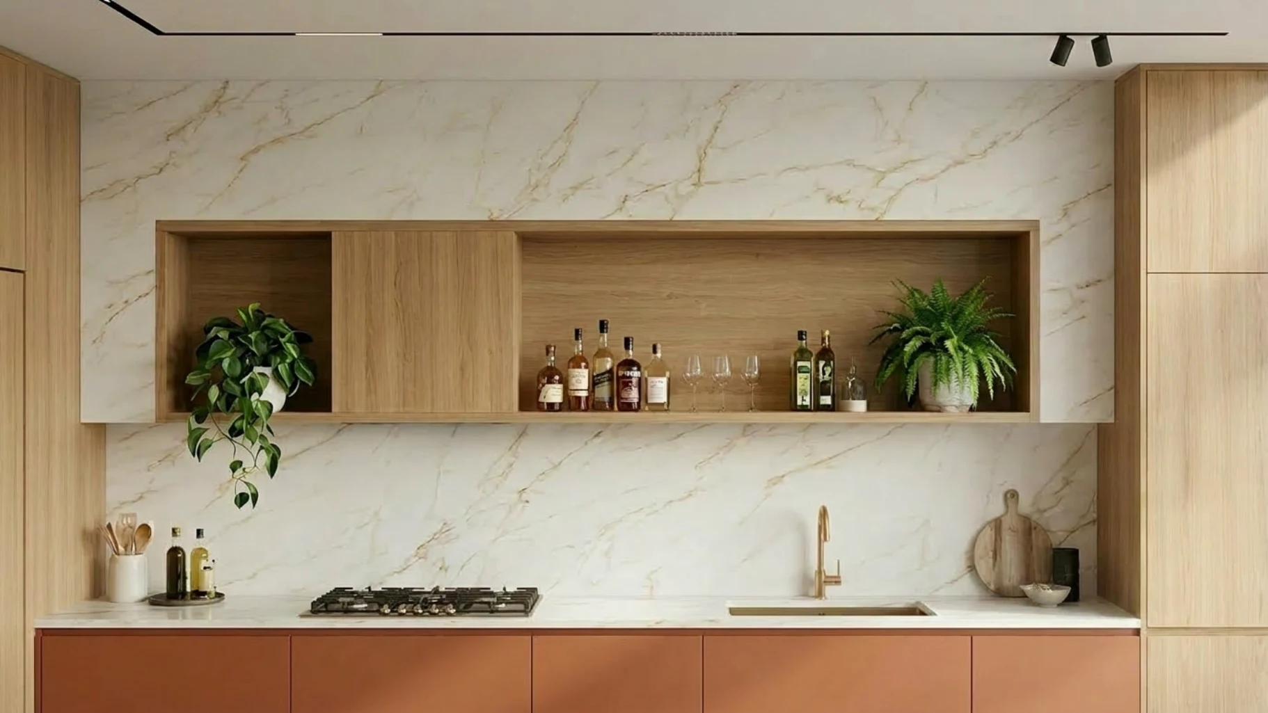 Smart material selections and built-in cabinetry for a Taman Pelangi terrace renovation in Johor Bahru.